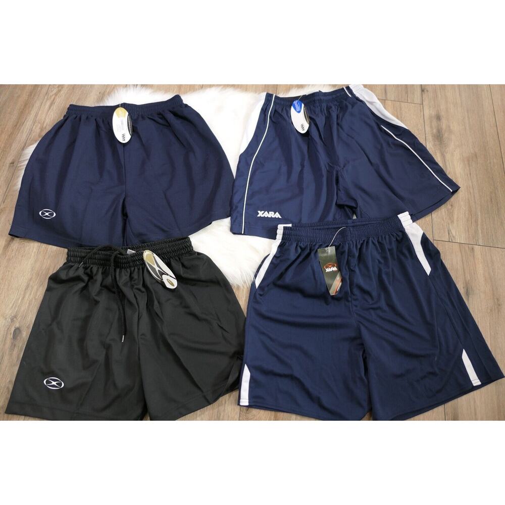 NWT Xara Polyester Adult Men's Medium Soccer Shorts (LOT OF 4 PAIR!)
